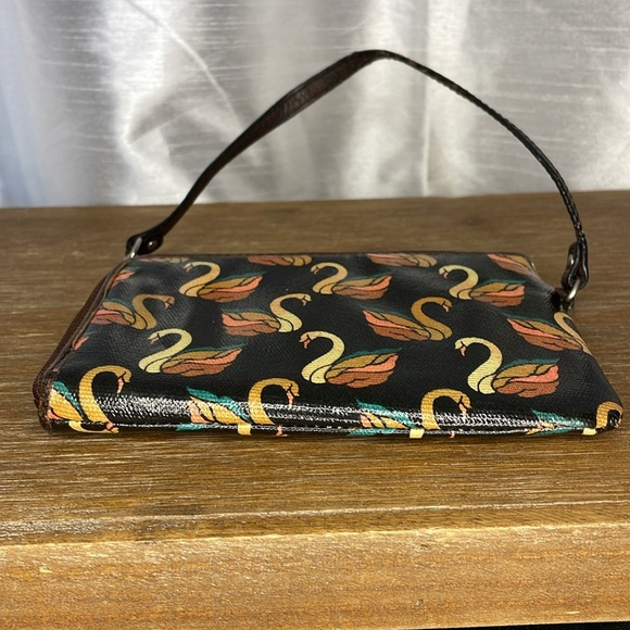 Fossil Key-Per Coated Canvas Swan Wristlet - Picture 7 of 9